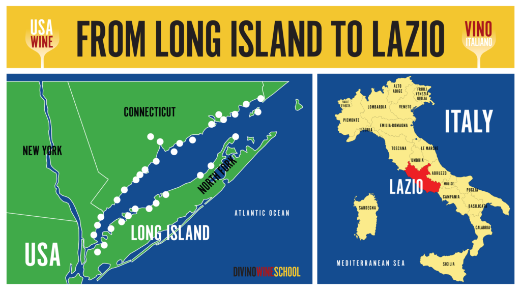 LONG ISLAND WINE MAP
